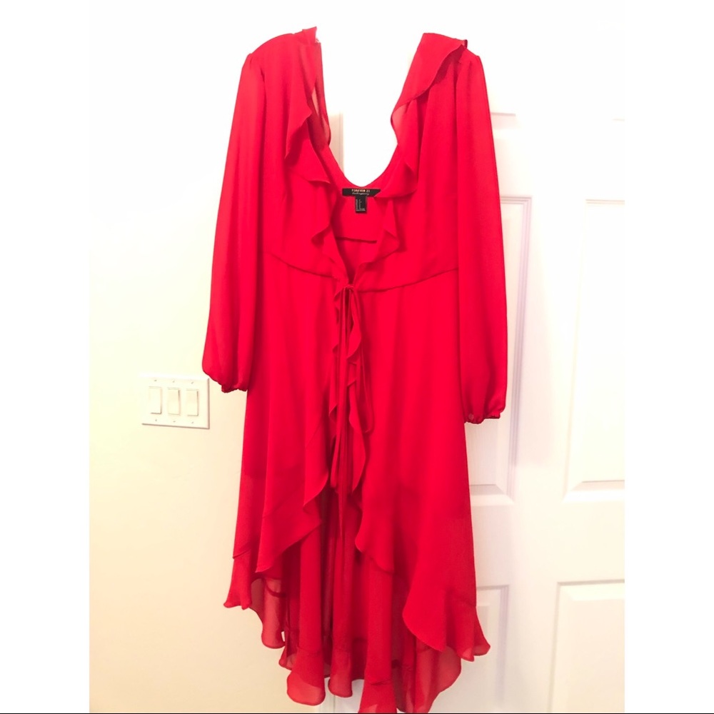 Sexy Red Wrap Dress